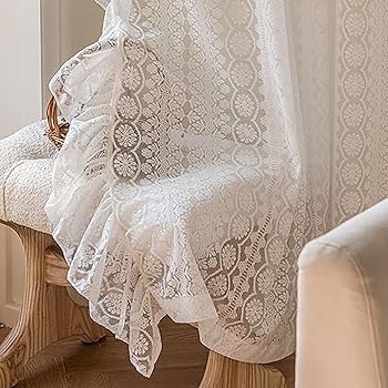 コットンフィレ風レース　イギリスVintage　白色天蓋　カーテン コットンフィレ風レース イギリスVintage 白色天蓋 カーテン